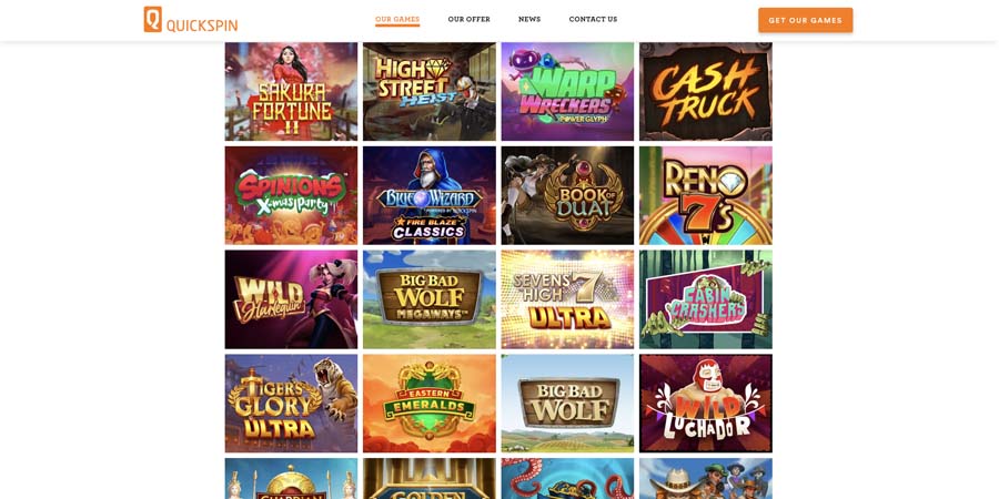 capture decran daccueil quickspin