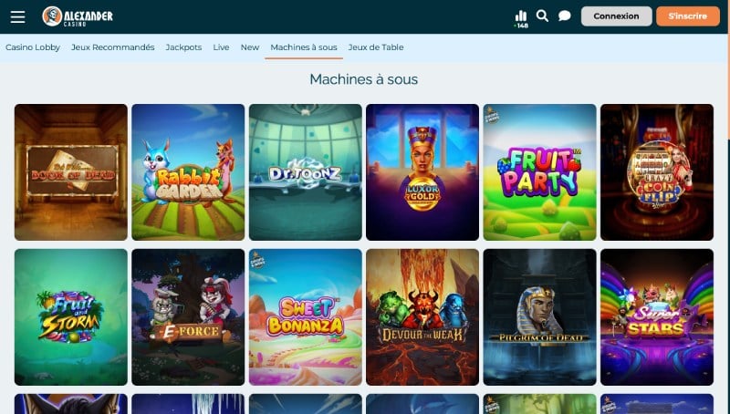 machine a sous alexander casino