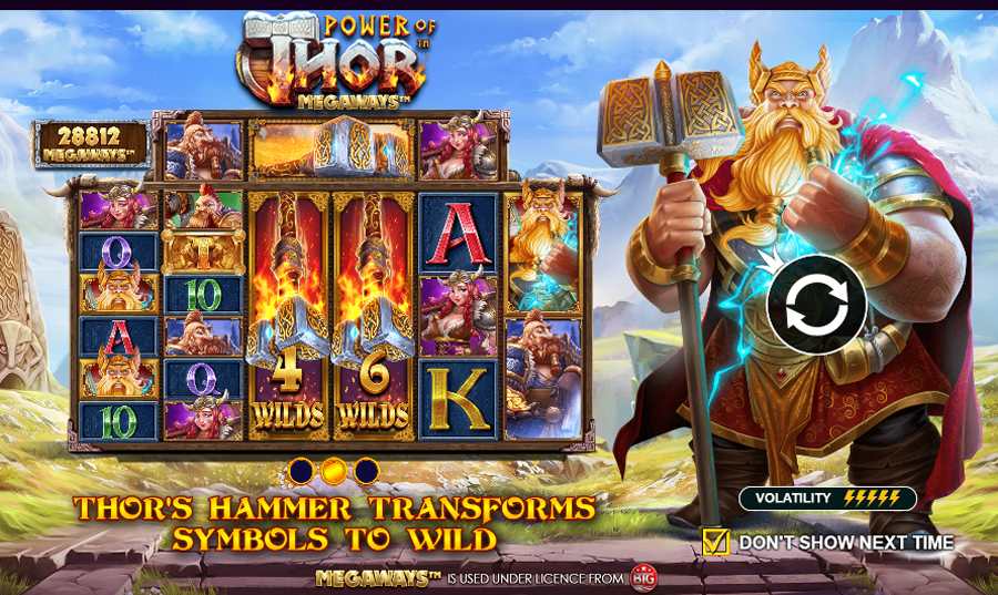 machine à sous power of thor megaways