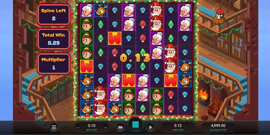 Capture d'écran slot Santa Stack de Relax Gaming