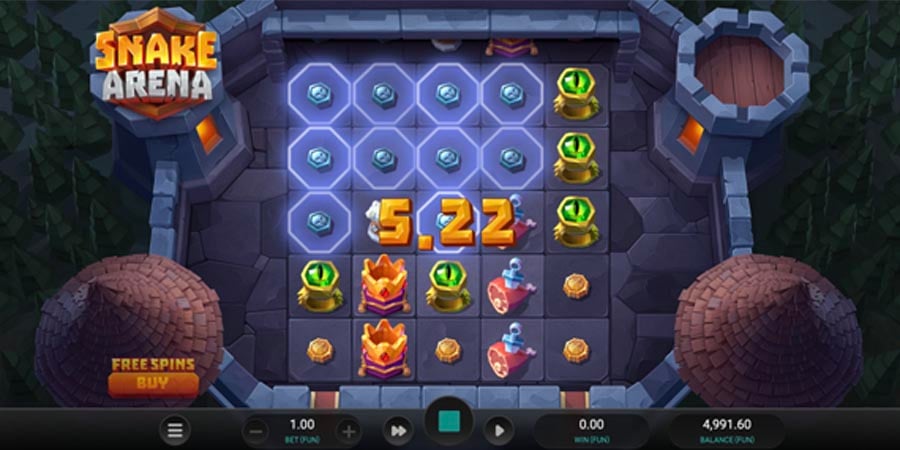 Capture d'écran slot Snake Arena de Relax Gaming