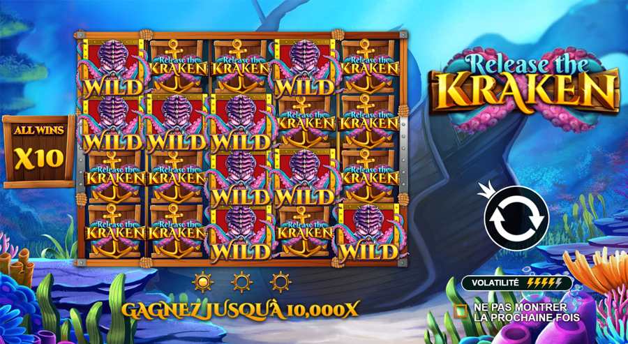 machine à sous release the kraken