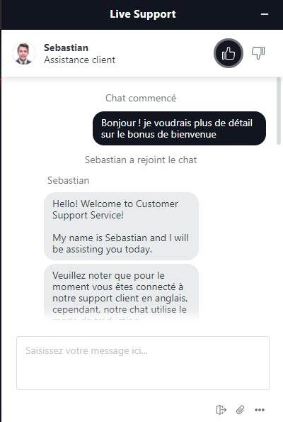 live chat quickwin casino