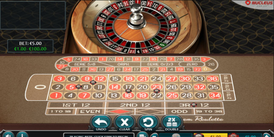 Zoom Roulette de Nucleus Gaming
