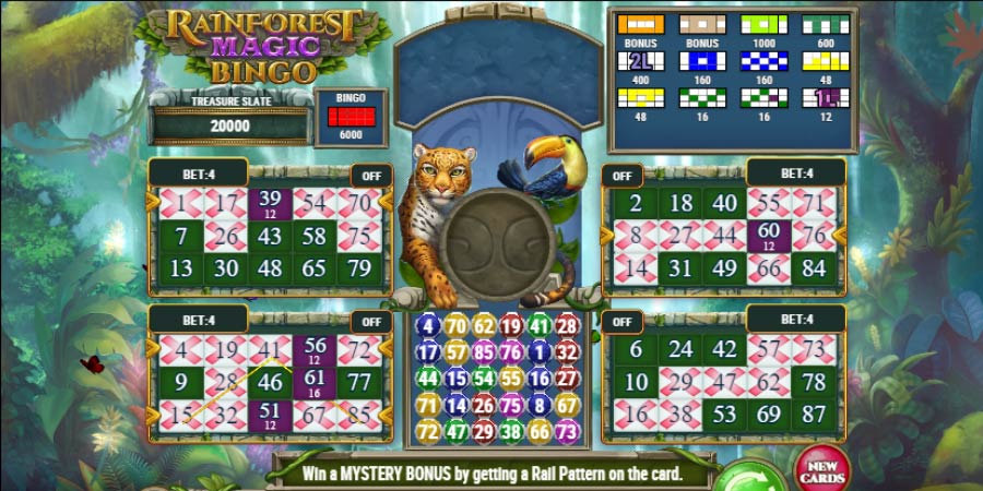 rainforest magic bingo