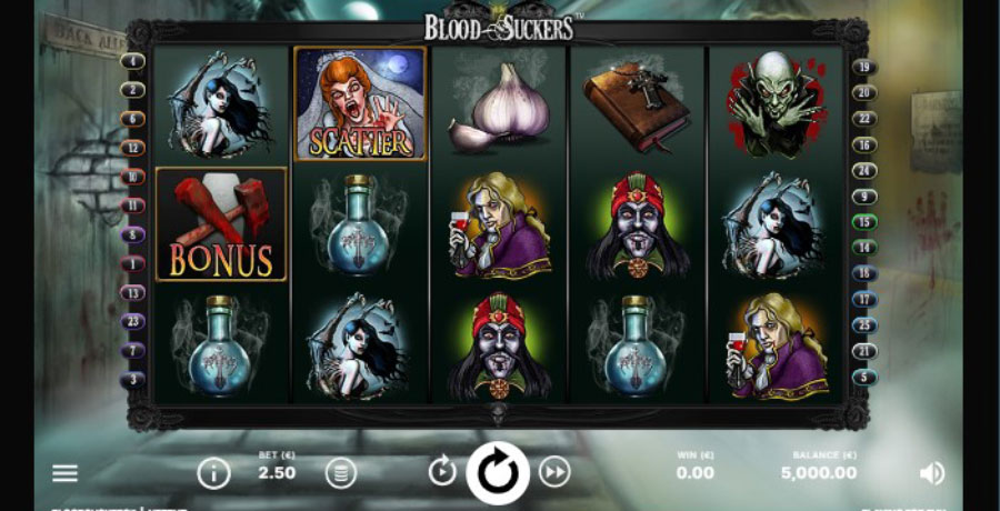 Capture d'écran machine à sous Blood Suckers