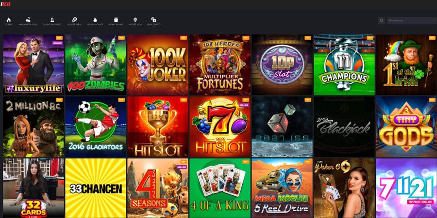 ludothèque 1red casino