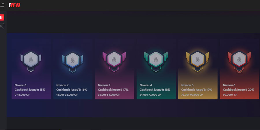 programme vip 1red casino