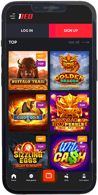 version mobile 1red casino