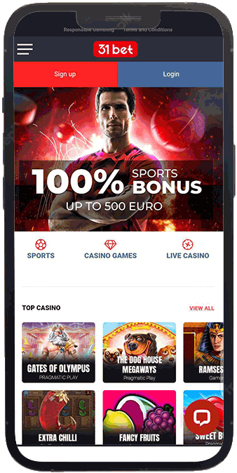 version mobile 31bet casino