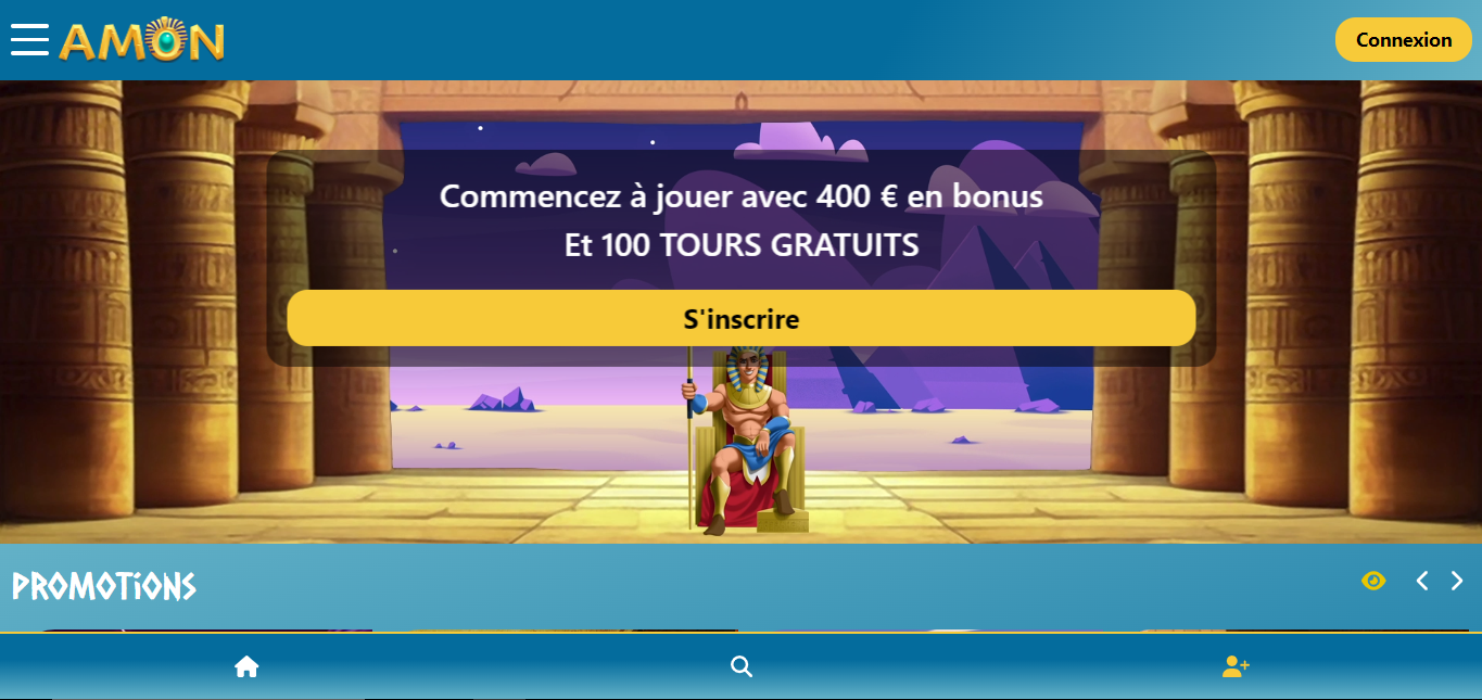 obtenez jusqu’à 400 € + 100 tours gratuits en vous inscrivant amon casino