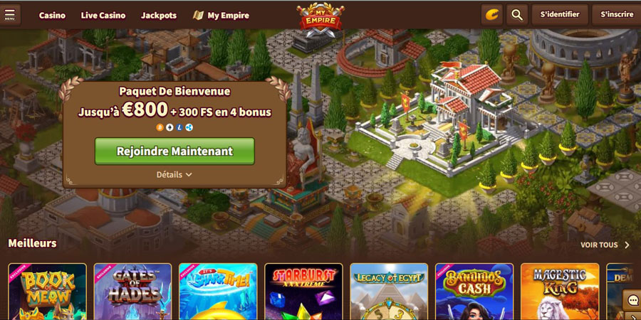 rendez-vous sur my empire casino
