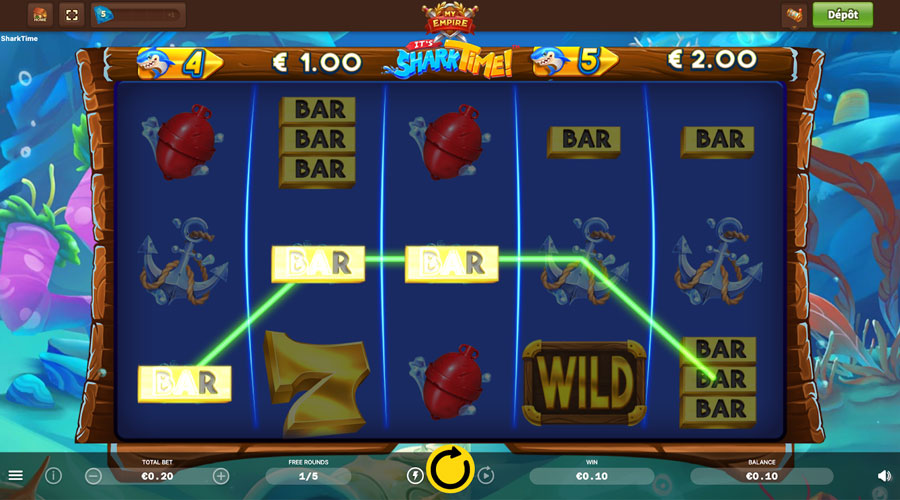 la slot it's shark time my empire casino