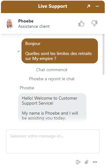 live chat my empire casino