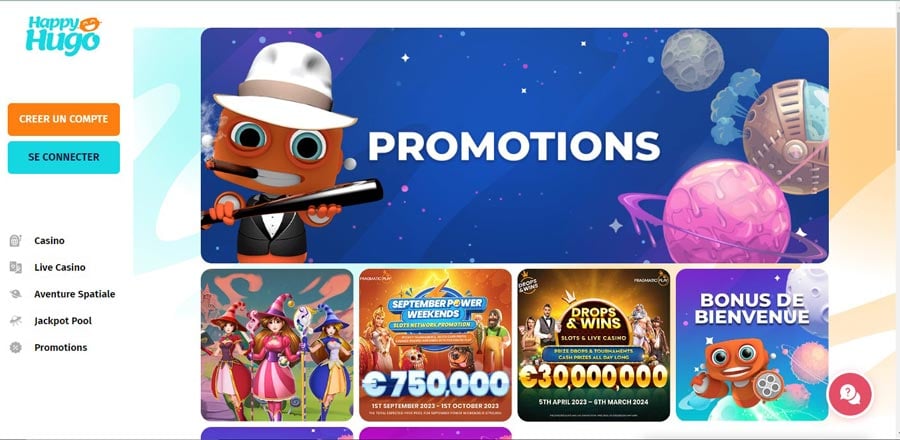 capture decran promotions happy hugo