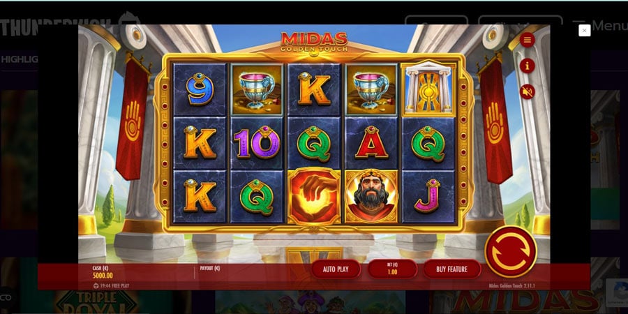 slot midas golden touch de thunderkick