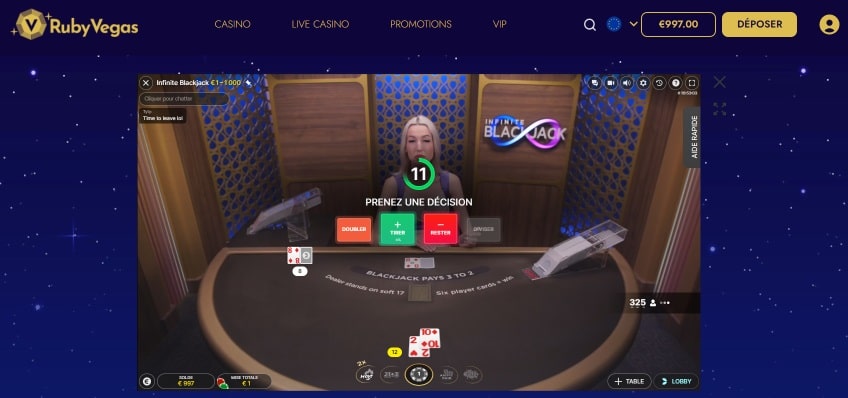 blackjack infinity rubyvegas min