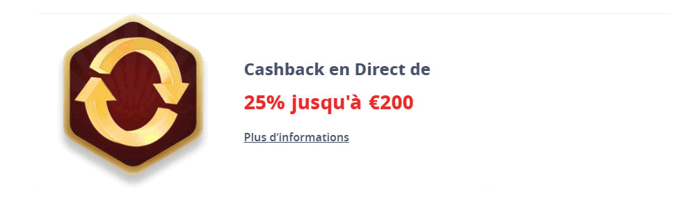 bonus cashback direct casino infinity