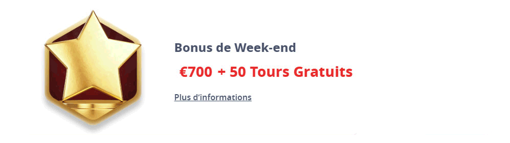 bonus de week end casino infinity