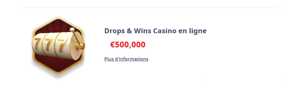 drops and wins casino infinity