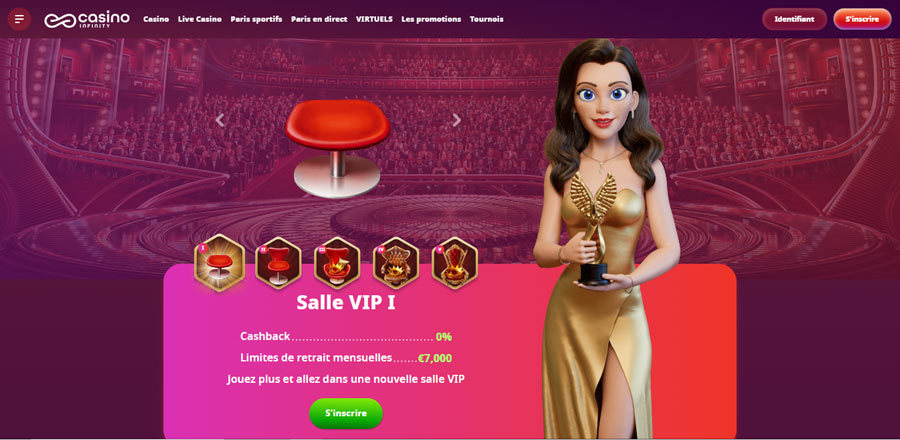programme vip casino infinity