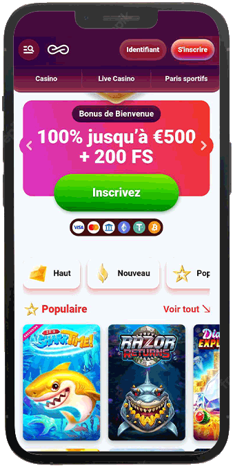 version mobile casino infinity