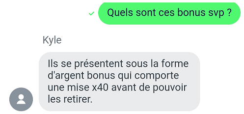 capture d'écran argent bonus space fortuna