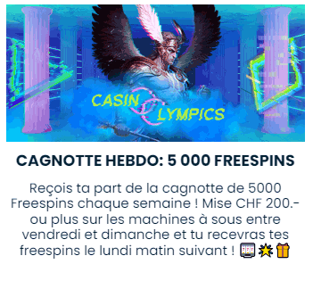 capture d'écran bonus hebdo wettigo casino