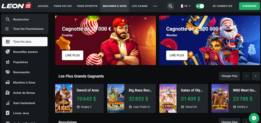 une ludothèque riche de près de 9 000 jeux leonbet