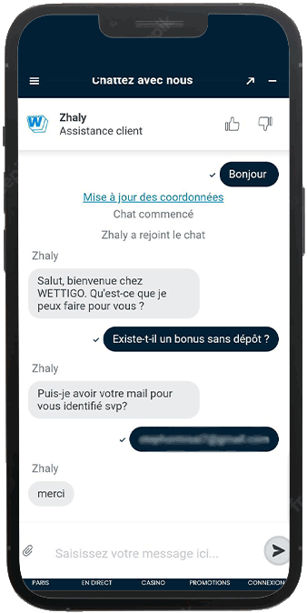 live chat wettigo casino