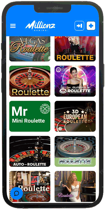 roulette millionz casino