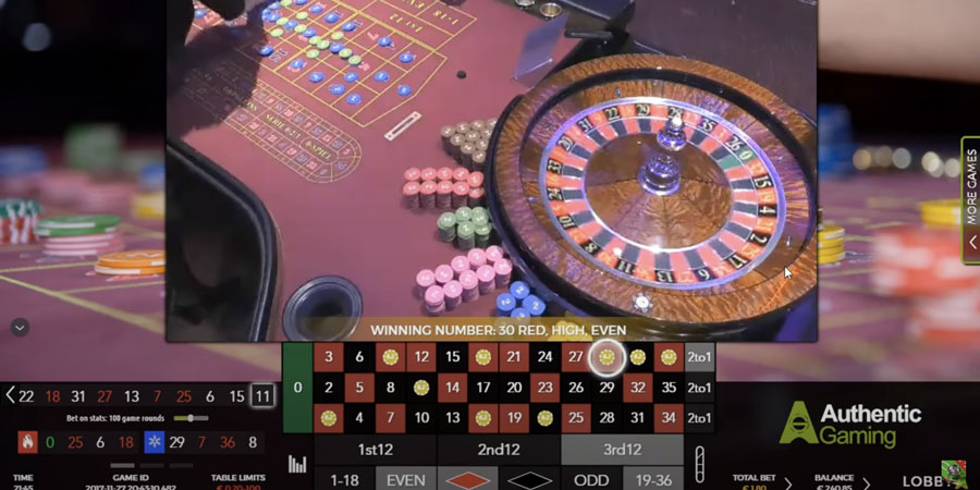 Simulation méthode roulette numéro 30