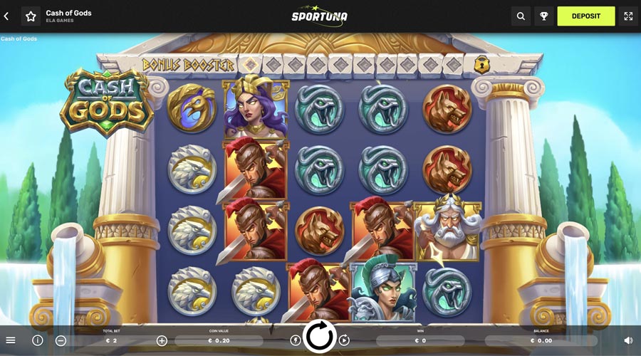 capture decran slot cash of gods sportuna casino