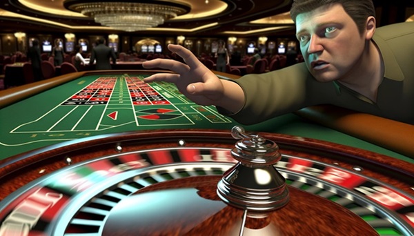 La manipulation de la roue à la roulette