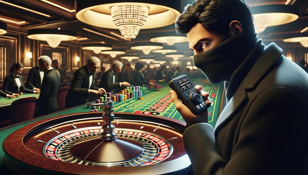 L'utilisation d'appareils électroniques à la roulette