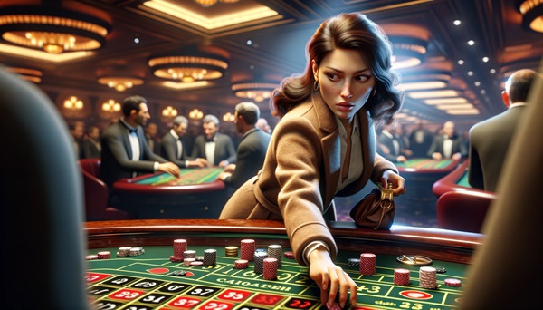 Vol de jetons à la roulette
