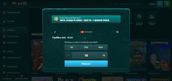 le processus de dépôt playio