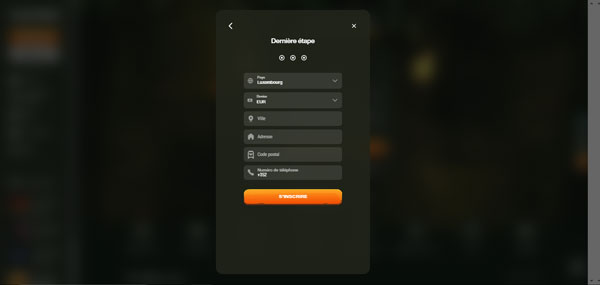 inscription sur cashwin étape 4