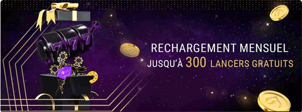 Capture d'écran bonus mensuel SlotsVil