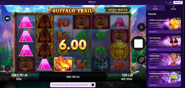 Machine à sous Buffalo Trail