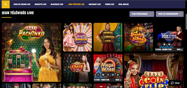 les jeux de télévision célèbres disponibles winolot casino