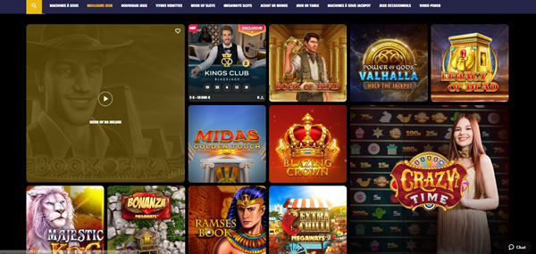 une bibliothèque riche et variée winolot casino