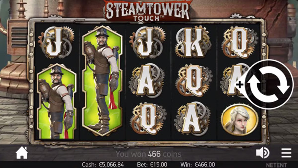 Capture d'écran slot Steam Tower