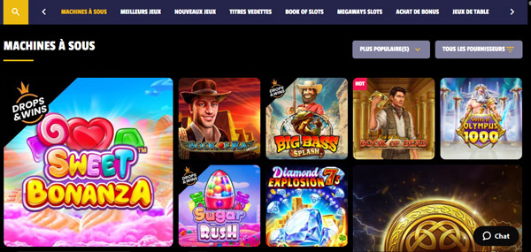 une large sélection de machines à sous winolot casino