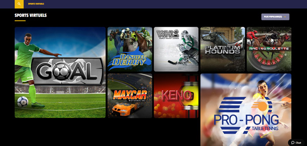 les jeux de sports virtuels winolot casino