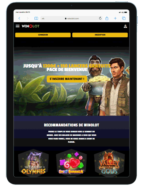 version mobile ipad winolot casino