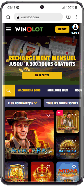 version mobile winolot casino