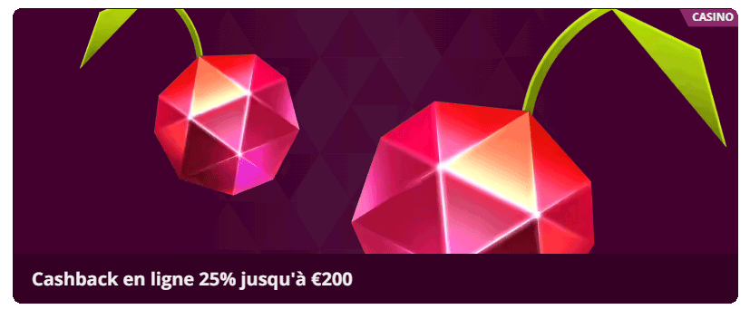 bonus cashback malina casino