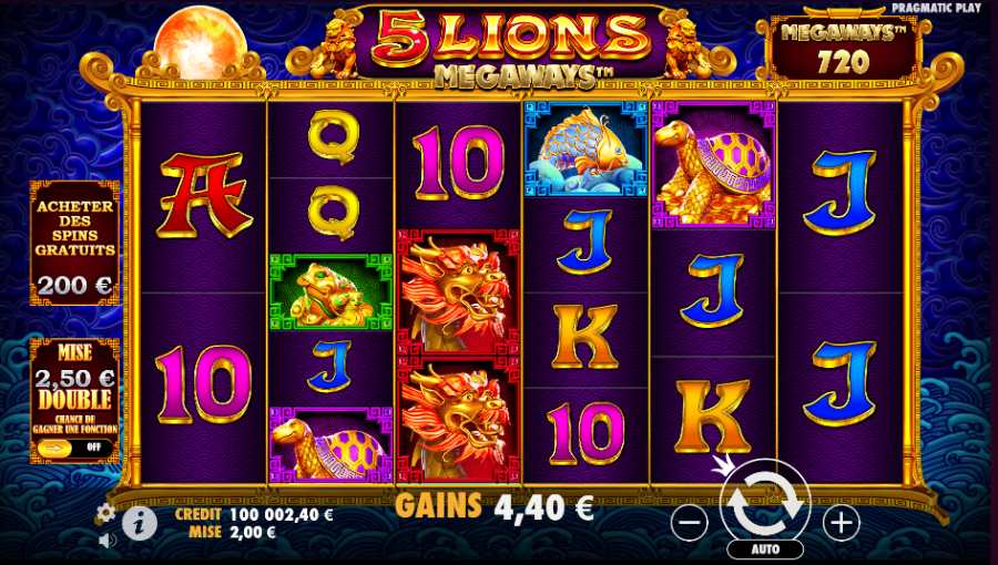 5 lions megaways de pragmatic play betway