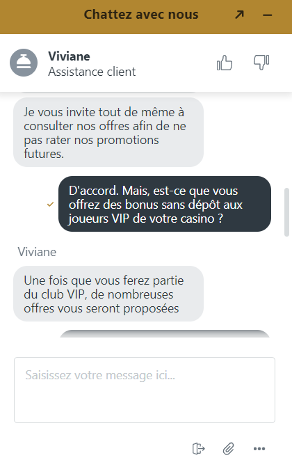 live support bonus sans dépôt casino extra